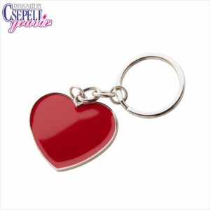 szív alakú szerelem fém kulcstartó csepeli gravír ajándék budapest
